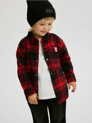 Reserved - BOYS` SHIRT - червоний - 018BF-33X