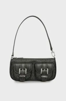 Женская черная сумка с узором POUCHETTE Черный ONESIZE Michael Kors 32S5SZCU1V