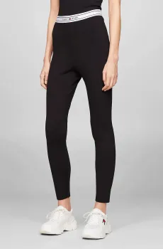 Женские черные леггинсы TJW LOGO TAPING Черный L Tommy Jeans DW0DW17770