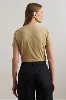 Хлопковая футболка Lauren Ralph Lauren