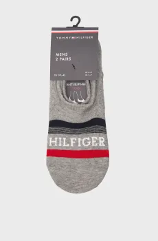 Мужские серые следы (2 пары) FOOTIE TAB Серый 43-46 Tommy Hilfiger 701232938
