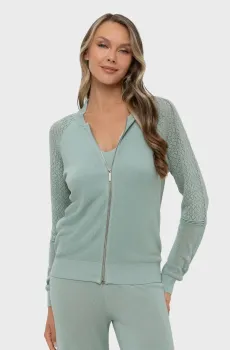 Женский мятный кардиган Ментоловый 36 MARC&ANDRE S25-00LS0714