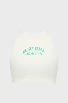 Женский белый топ UNLINED Белый L Calvin Klein LV00QF8707