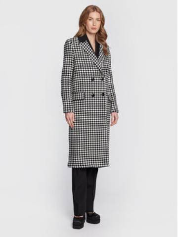 TWINSET Вовняне пальто 222TT2461 Чорний Regular Fit TWINSET Вовняне пальто 222TT2461 Чорний Regular Fit