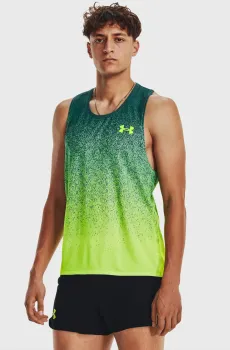 Мужская зеленая майка UA RUSH CICADA SINGLET Зеленый S Under Armour 1377314-722