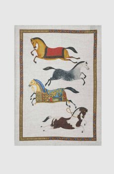 Серое кухонное полотенце Barnum Cavalli из льна