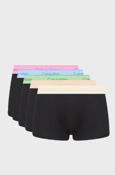Мужские черные боксеры (5 шт) LOW RISE Черный XL Calvin Klein LV00NB4550