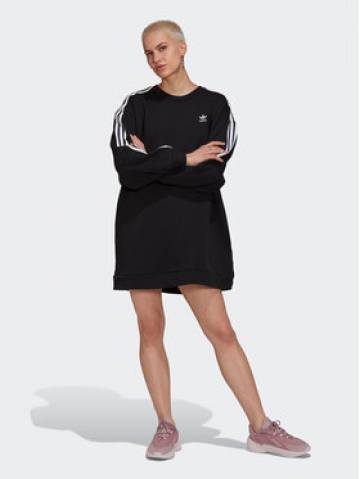 adidas Трикотажна сукня adicolor HM4688 Чорний Relaxed Fit