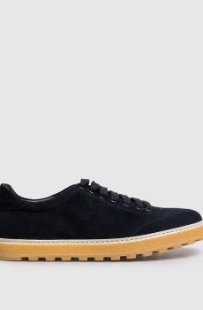 Синие замшевые кроссовки