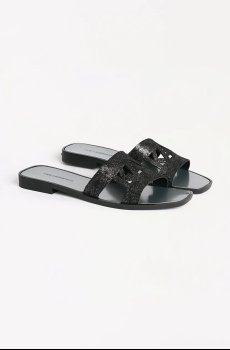 Замшевые шлепанцы Karl Lagerfeld SKOOT II