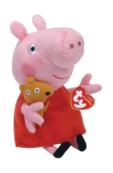 Детская мягкая игрушка TY Peppa Pig Свинка Пеппа, от 3 лет, 15 см (46128)