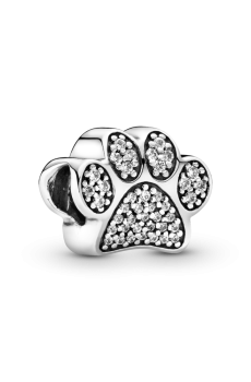 Намистина "Блискучий відбиток лапки"