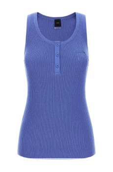 Pinko Blue Round Neck Knitted Top