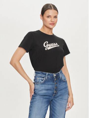 Guess Jeans Футболка W4YI13 J1314 Чорний Regular Fit Guess Jeans Футболка W4YI13 J1314 Чорний Regular Fit