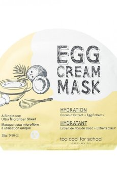 Увлажняющая тканевая маска для лица Too Cool For School Egg Cream Mask Hydration с яичным экстрактом, 28 г