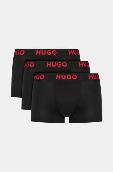 Мужской набор черных боксерок Черный S HUGO 6024