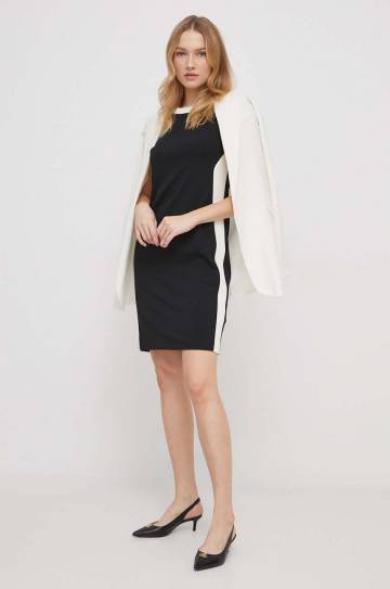 Платье Dkny цвет чёрный mini прямая Платье Dkny цвет чёрный mini прямая