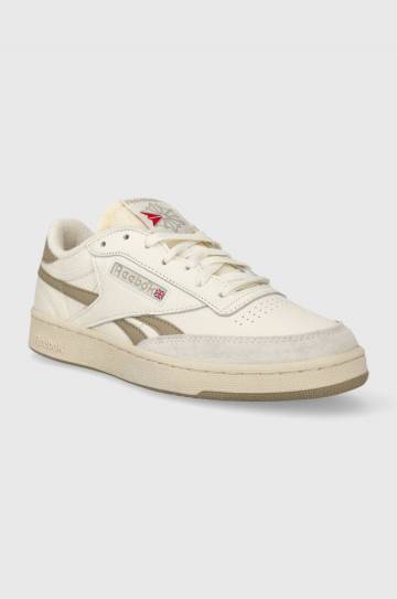 Кожаные кроссовки Reebok Club C Revenge цвет бежевый Кожаные кроссовки Reebok Club C Revenge цвет бежевый