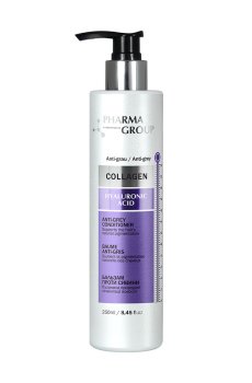 Уценка! Бальзам Pharma Group Collagen & Hyaluronic Acid Anti-Grey Conditioner против седины, 250 мл