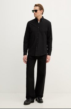 Хлопковая рубашка BOSS Orange