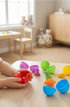 Іграшка - Набір 6 яєць з динозаврами - різнобарвний