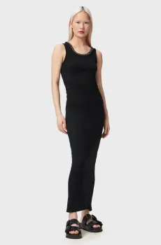 Женское черное платье LUCY Черный 8 AllSaints W292DE