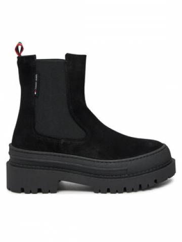 Tommy Jeans Челсі Tjw Foxing Chelsea Suede EN0EN02631 Чорний Tommy Jeans Челсі Tjw Foxing Chelsea Suede EN0EN02631 Чорний
