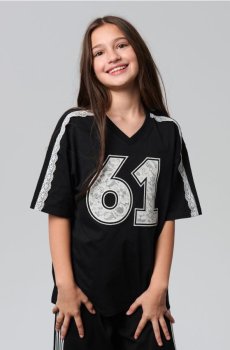 Бавовняна футболка - чорний