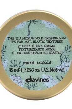 Эластик-гель Davines More Inside Medium Hold Finishing Gum средней фиксации, для матового эффекта, 75 мл