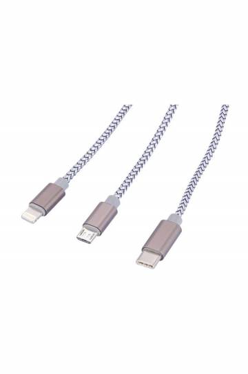Зарядное-кабель TROIKA Dreizack 3 w 1 Зарядное-кабель TROIKA Dreizack 3 w 1