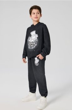 Штани з вареним ефектом The Simpsons - чорний