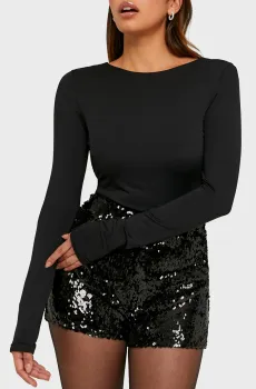 Женское черное боди Черный M Tally Weijl SBOPABORELAI