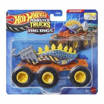 Автомодель Hot Wheels Monster Trucks Супер-тягач Motosaurus (HWN86/12) Автомодель Hot Wheels Monster Trucks Супер-тягач Motosaurus (HWN86/12)