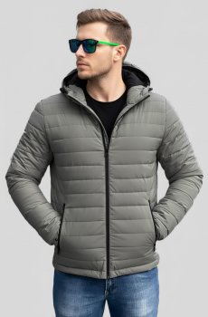 Мужская серая демисезонная куртка SB-25220-grey