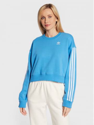 adidas Світшот Allover Print HN3641 Голубий Relaxed Fit adidas Світшот Allover Print HN3641 Голубий Relaxed Fit