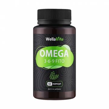 Омега 3-6-9 Wella Vita Omega 3-6-9 Fito, 60 капсул Омега 3-6-9 Wella Vita Omega 3-6-9 Fito, 60 капсул