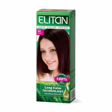 Стойкая крем-краска для волос Elitan Hair Color Cream 32 Коричневый, 115 мл Стойкая крем-краска для волос Elitan Hair Color Cream 32 Коричневый, 115 мл