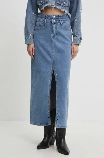 Джинсовая юбка Answear Lab maxi прямая Джинсовая юбка Answear Lab maxi прямая