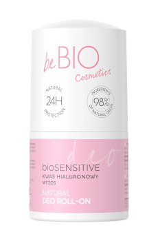 Шариковый дезодорант beBIO Natural Deo Roll-On Гиалуроновая кислота и вереск, 50 мл