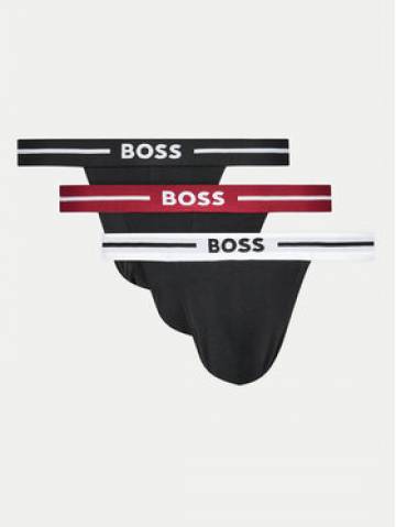 Boss Набір з 3 пар сліпів Jock Strap 50517823 Чорний Boss Набір з 3 пар сліпів Jock Strap 50517823 Чорний