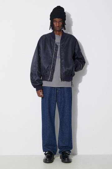 Куртка-бомбер AMBUSH Nylon Bomber мужской цвет синий переходная oversize BMEH012S24FAB Куртка-бомбер AMBUSH Nylon Bomber мужской цвет синий переходная oversize BMEH012S24FAB