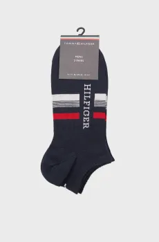 Мужские темно-синие носки (2 пары) SNEAKER Синий 43-46 Tommy Hilfiger 701232467