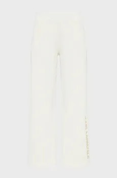 Женские белые брюки EMBROIDERY Белый XS Karl Lagerfeld B2W10036
