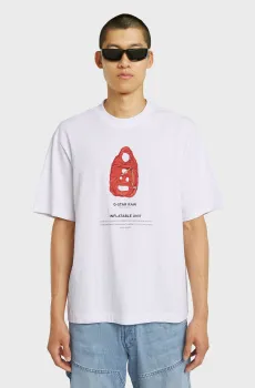 Мужская белая футболка Archive Белый M G-Star RAW D24429,C336