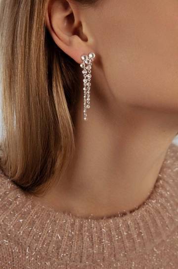 Серьги покрытые серебром Lilou Sparkling Серьги покрытые серебром Lilou Sparkling