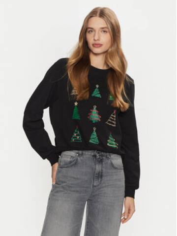 ONLY Світшот Yda Xmas 15270956 Чорний Regular Fit ONLY Світшот Yda Xmas 15270956 Чорний Regular Fit