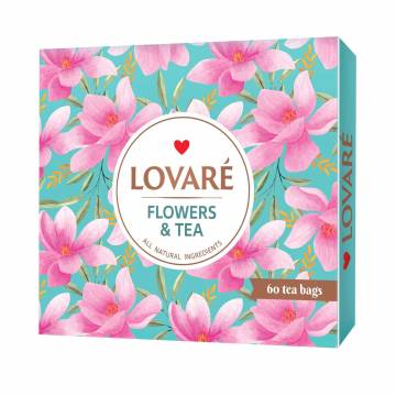 Набор чая Lovare Flowers & Tea в пакетиках, 60 шт