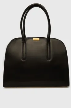 Женская черная кожаная сумка ICONIC Черный ONESIZE Tommy Hilfiger AW0AW18206