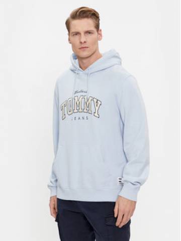 Tommy Jeans Світшот Varsity DM0DM18401 Блакитний Regular Fit Tommy Jeans Світшот Varsity DM0DM18401 Блакитний Regular Fit