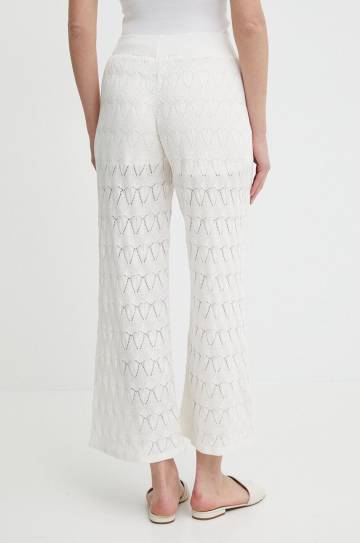 Брюки с примесью льна Pepe Jeans GOLDIE PANTS цвет бежевый прямые высокая посадка PL211749 Брюки с примесью льна Pepe Jeans GOLDIE PANTS цвет бежевый прямые высокая посадка PL211749